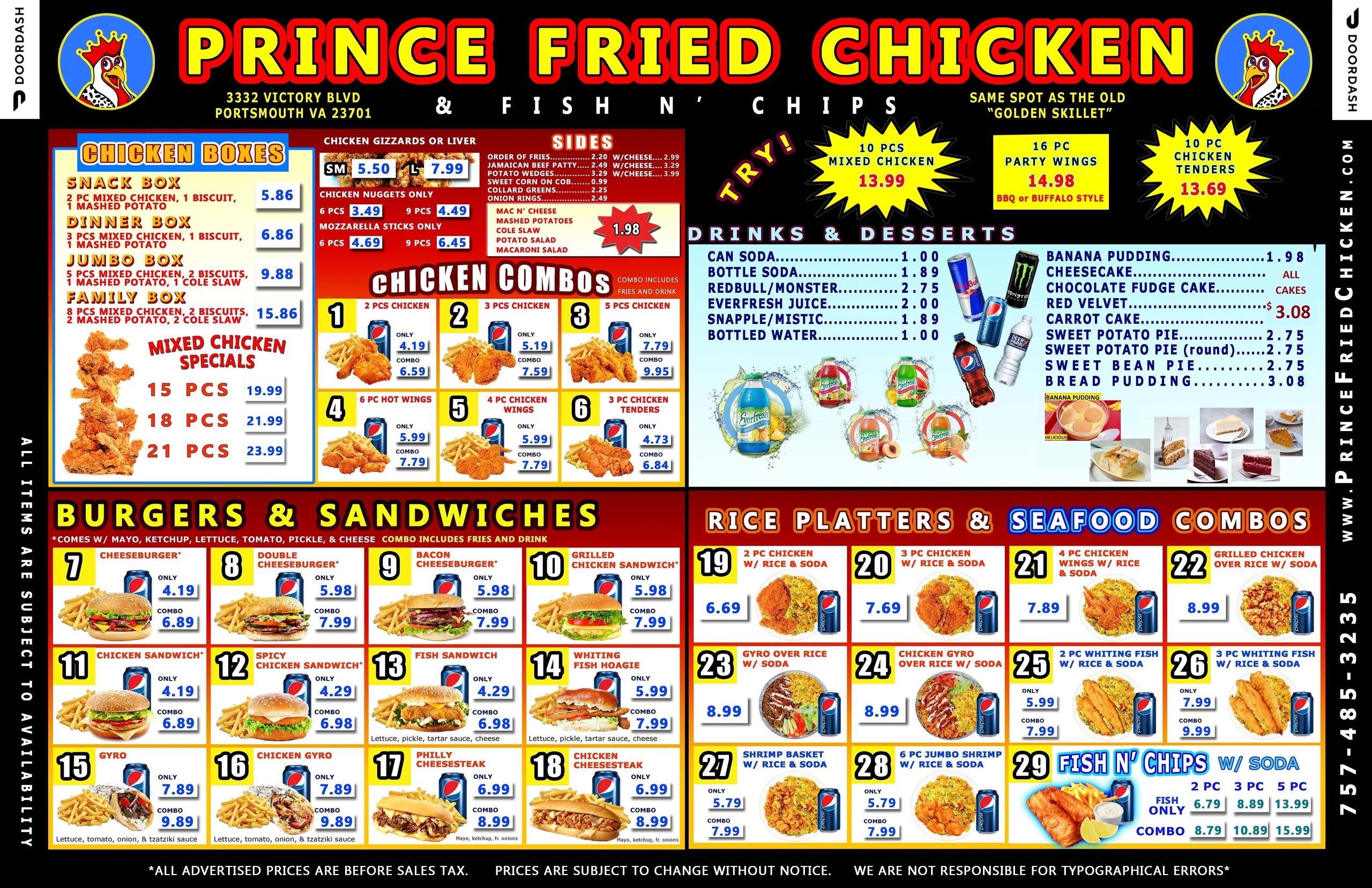 PRINCE FRIED CHICKEN